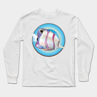 Angel fish cartoon logo Long Sleeve T-Shirt